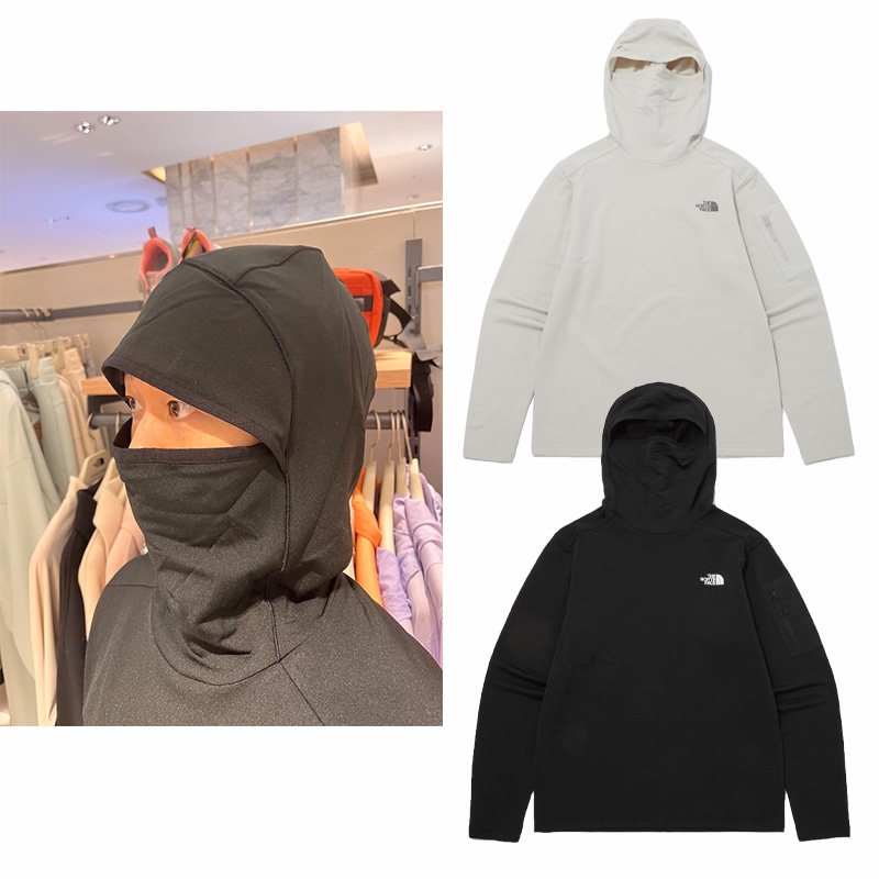 TNF BALACLAVA L/S TEE NM5PP60 フードウォーマー 目出し帽 防寒 パーカー フード フーディ レディース メンズ スウェット スエット トレーナー おすすめ おしゃれ 韓国