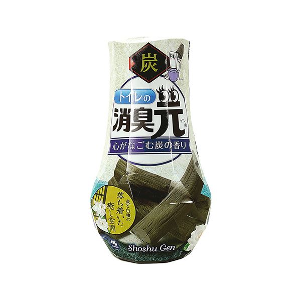 （まとめ）小林製薬 トイレの消臭元心がなごむ炭の香り 400ml 1セット（3個）[x5セット]