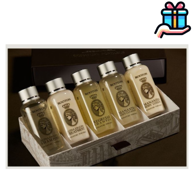 [韓国人気] ルトン シグネチャー アルファエルゲン シャンプー トリートメント ボディクレンザー ボディローション ポータブル ディスカバリー セット 5EA