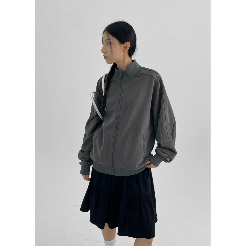 ブラックアップ [秋新品] リコピグメントオーバーフィットジップアップ