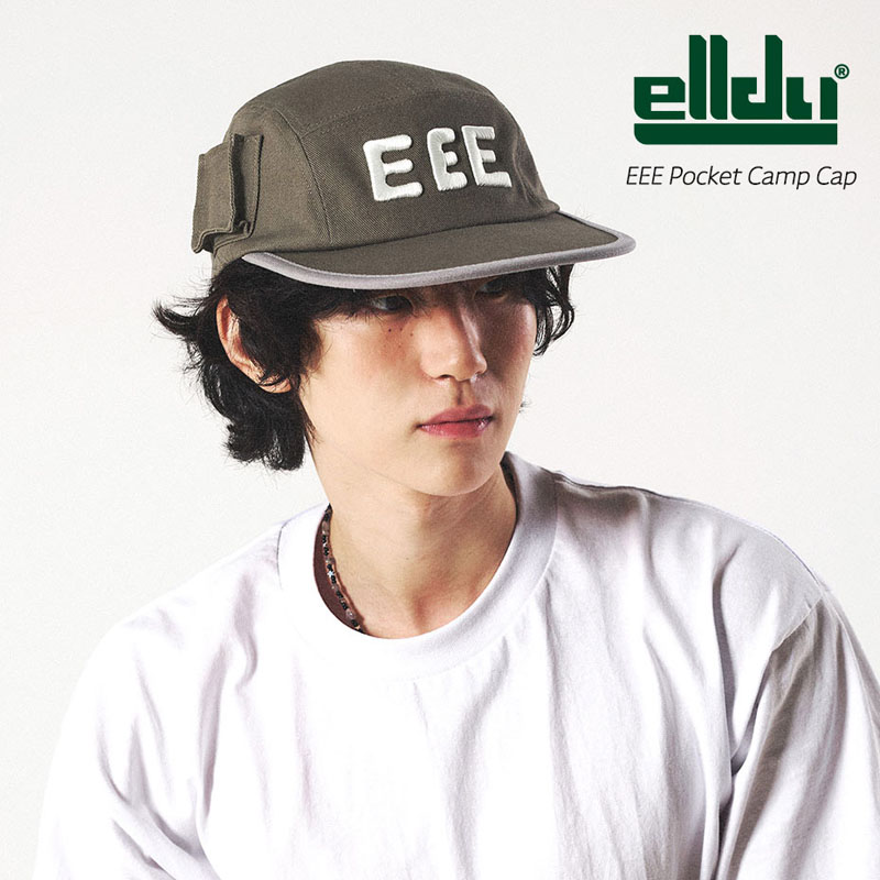 ポケット キャンプキャップ EEE Pocket Camp Cap キャップ レディース メンズ 深め フラットバイザー 5パネル おしゃれ 長め つば広 長い つば長め かっこいい 帽子 グレー