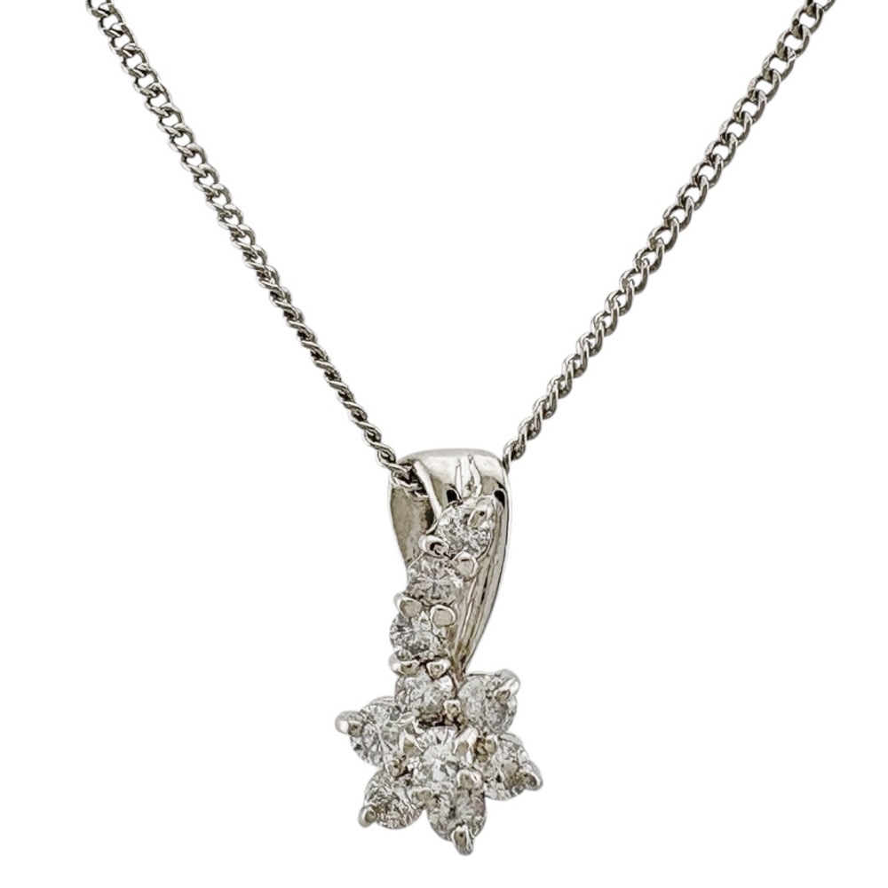 ネックレス Pt850プラチナ ダイヤモンド 中古 美品