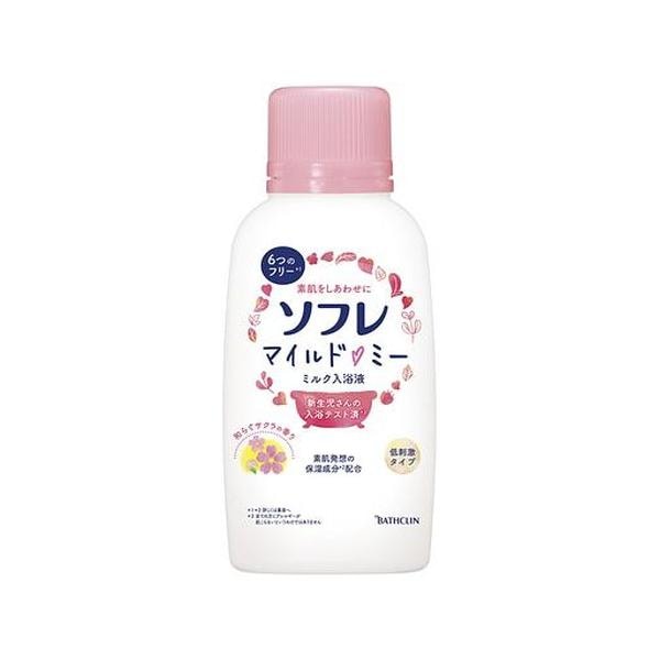 5個セット/デソフレ マイルド・ミー ミルク入浴液 和らぐサクラの香り 本体(720ml)[ソフレ]
