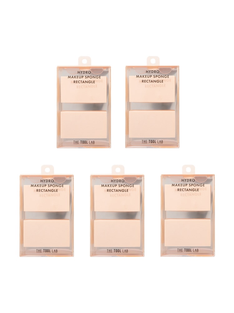 [メイクアップアーティスト用] 1047レクタングルメイクスポンジパフハイドロファンデーション化粧クソパフ水滴クッション5パック