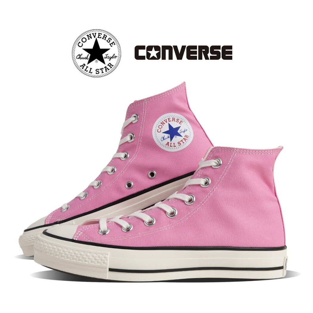 CONVERSE コンバース キャンバス オールスター ハイカット スニーカー CANVAS ALL STAR J HI FONDANT PINK MADE IN JAPAN ( 日本製 ピンク メン