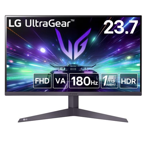LG ゲーミングモニター LG ULTRAGEAR 24GS50FX-B 23.7インチ/PCゲーム家庭用ゲーム/フルHD(1920×1080) /アンチグレア/180HZ/VA 1MS(MBR)/F