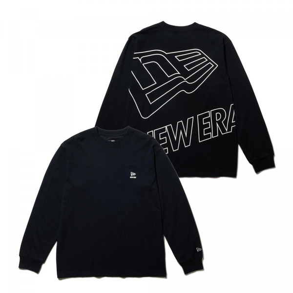 NEWERA ニューエラ 長袖 パフォーマンス Tシャツ Outline Big Logo ブラック レギュラーフィット Performance Apparel 14312827 4,961円