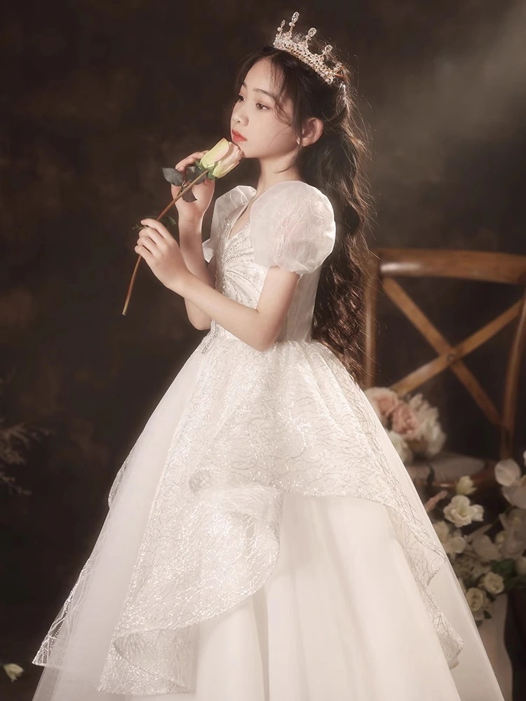 ガールズドレスフラワーガールウェディングリトルガール2025誕生日プリンセスドレス子供ホストコスム 5,023円