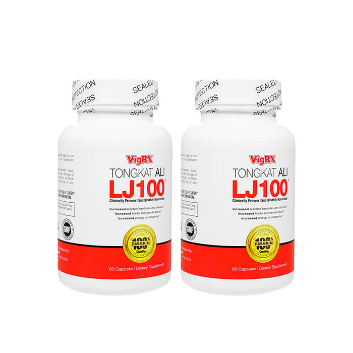 VigRXトンカットアリLJ100 60錠 2本 SVigRX Tongkat ALI LJ100 海外直送日時指定不可　国際書留郵便 7,121円
