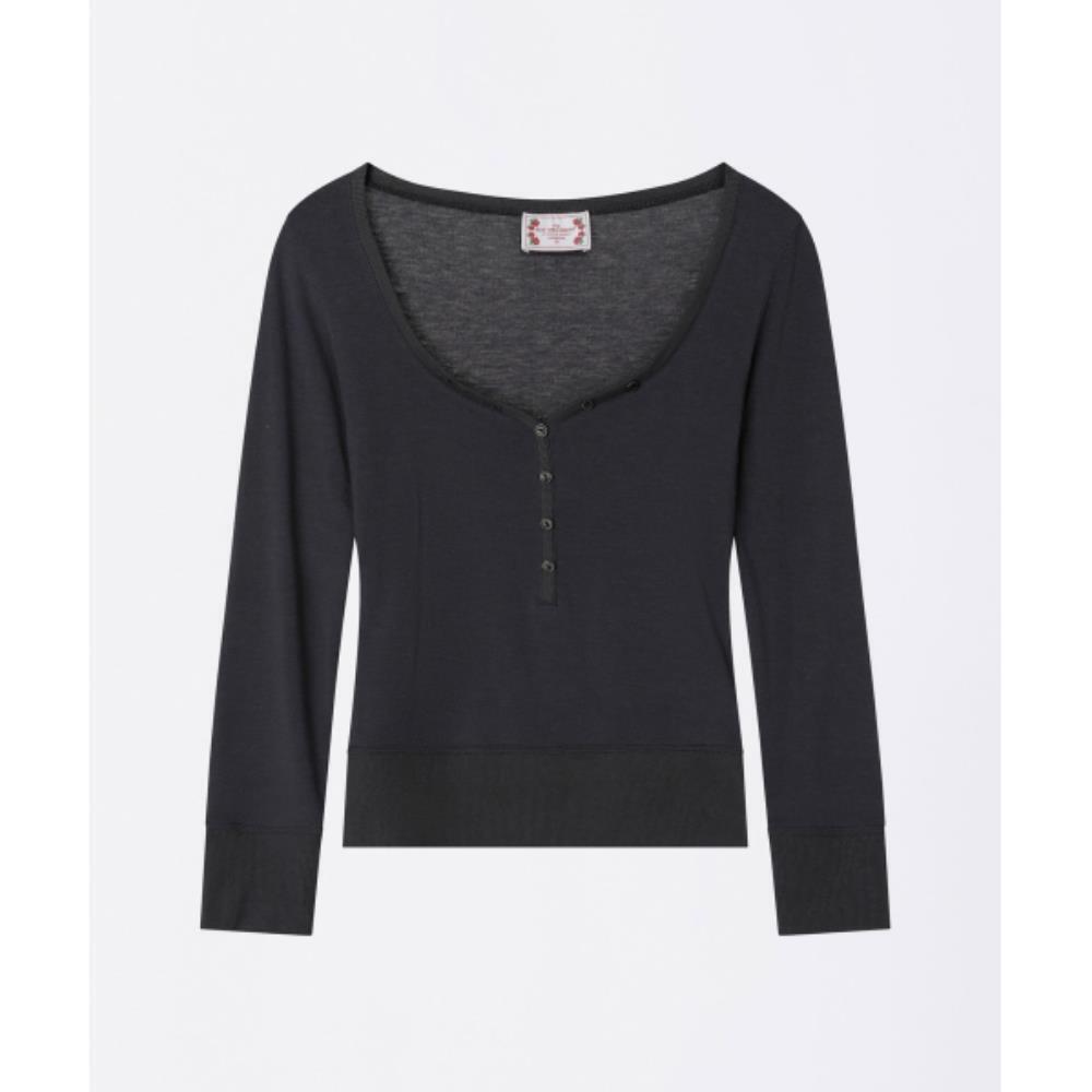 スカルプター Cottage Button Henley Charcoal SC25S216CH