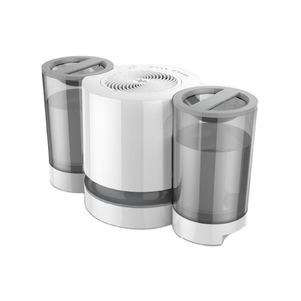 VORNADO ボルネード 気化式加湿器 サーキュレータ搭載 35畳 大容量 過加湿にならない お手入れ簡単 5.7L 白 EV200-JP タンク丸洗い可能