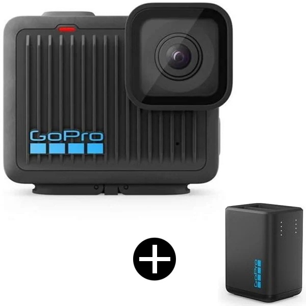 CHDHF131 ブラック HERO アクションカメラ (4K対応) + バッテリー充電セット