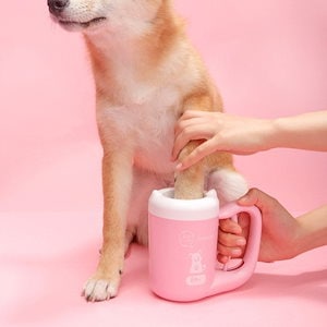 犬 足洗いカップ ペット ブラシカップ 足洗い 猫 ペット用品 犬 半自動 足洗いカップ 肉球 足洗