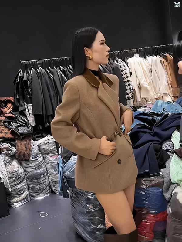 センス ウール コート レディース 秋冬 韓国 リトル トップ