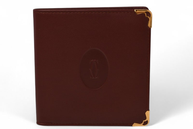 カルティエ 折財布/二つ折り財布 ヴィンテージ Cartier メンズ マスト ドゥ カルティエ ボルドー 73184192【中古】