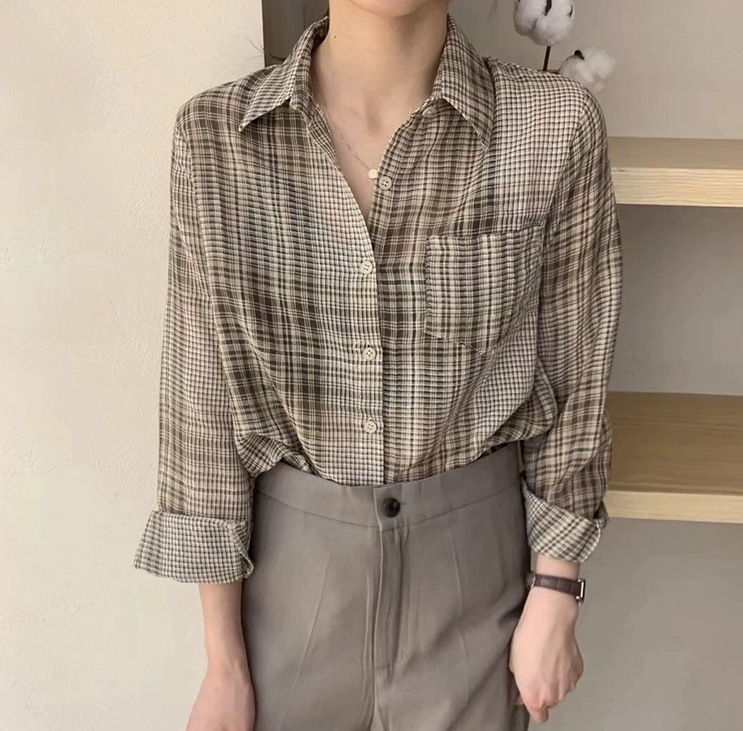 レディース トップス シャツ 7分袖 長袖 Vネック 襟付き 角襟 かわいい 大人可愛い きれいめ シンプル カジュアル 上品 おしゃれ レトロ こなれ感 ガーリー クール 主役級 ラブリー キュート