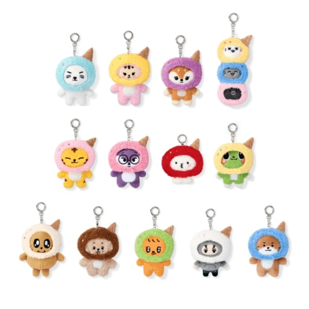 SEVENTEEN Plush Keyring - ICE CREAM WITH MINITEEN