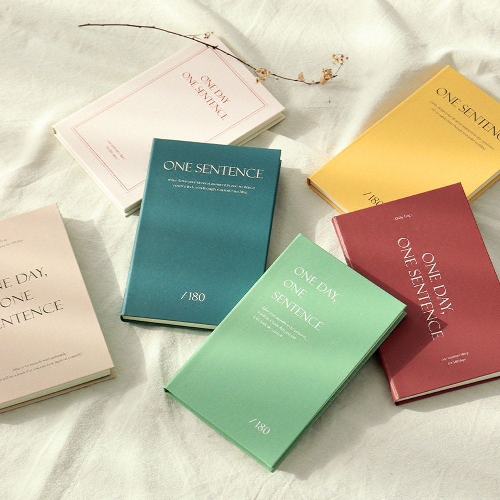 【1つ買うと10個もらえる】ID NE DAY NE SENTENCE SLIM 0日 日付なし 日記帳 自由 記録 ノート 韓国 手帳 メモ帳 かわいい ダイアリー218