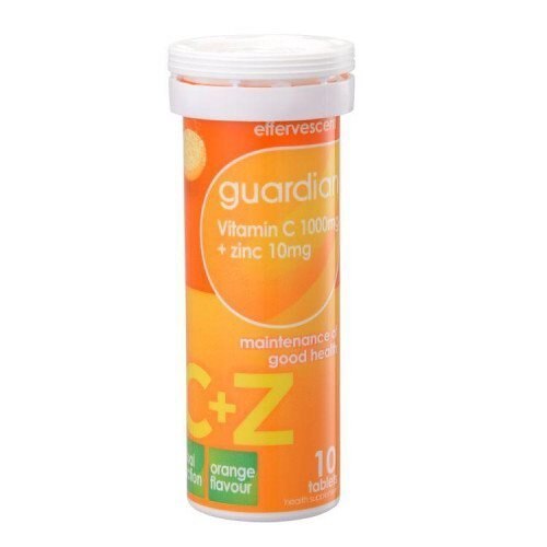 Guardian Effervescent 代引不可 Vitamin C Zinc 10s 数量限定 特売 +