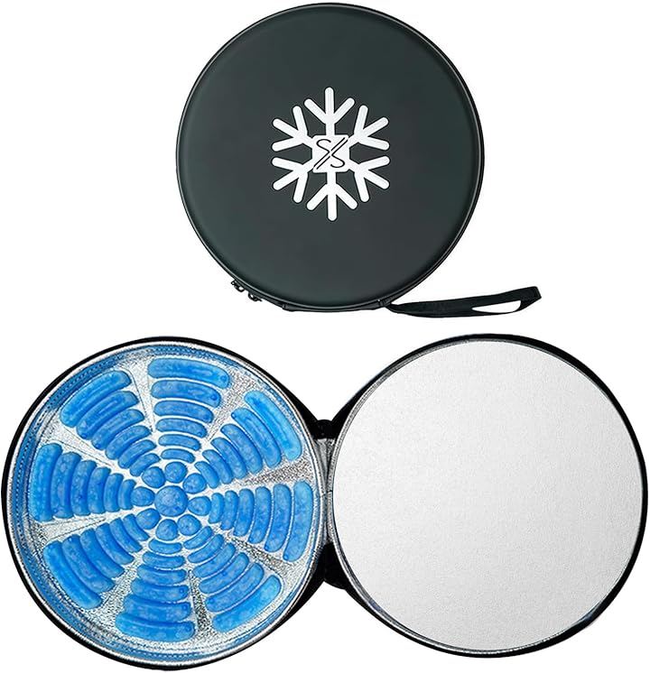 ヘッドクール 頭部冷却 PCMアイスキャップマット 2個入り 冷却パッド 新開発軽量 収納バッグ付き 携帯便利 頭を冷やす 頭汗対策 繰り返し使用 冷感グッズ (青い)