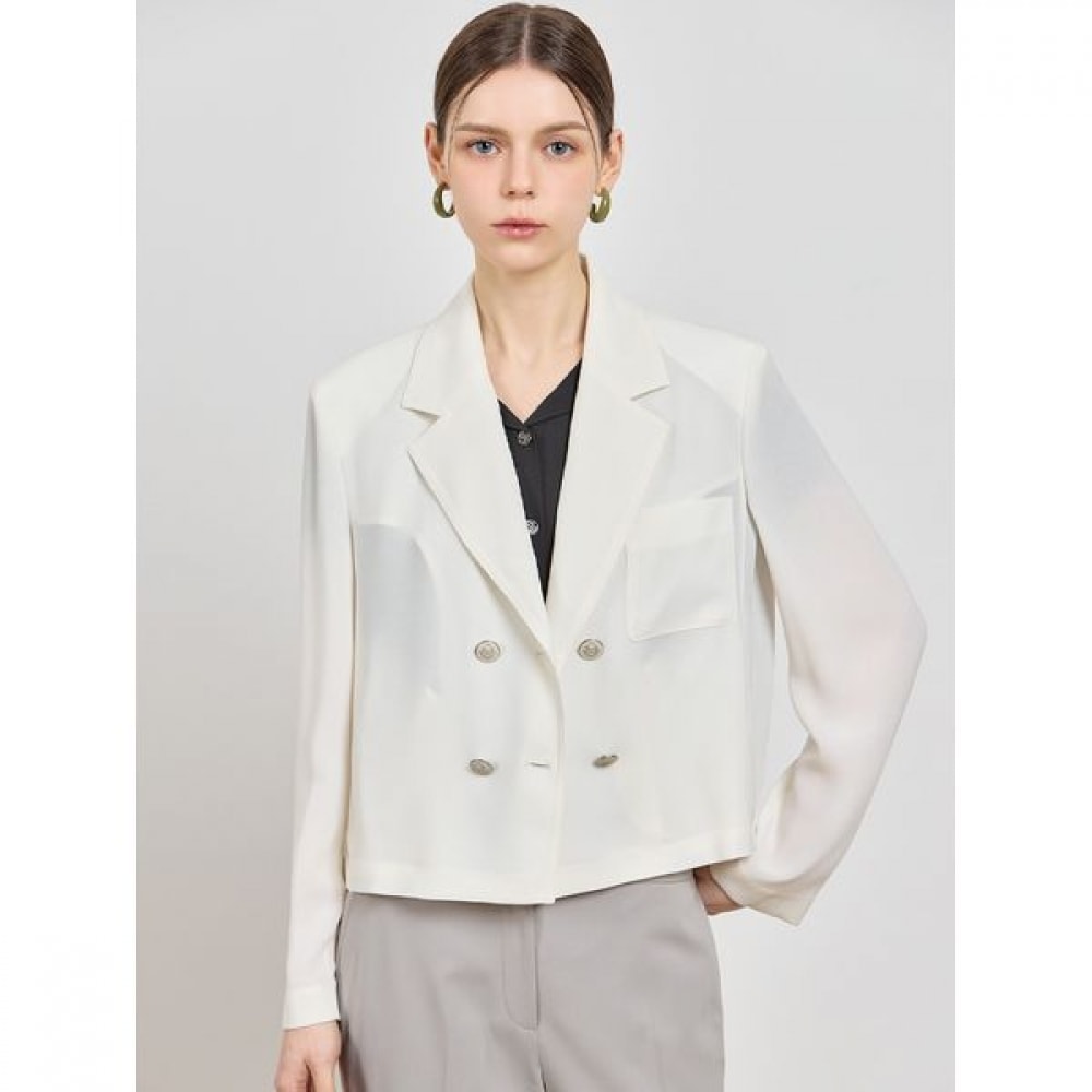 [シーズミス] エレガントサマーストリングダブルブレストジャケット (価格:398,000ウォン)