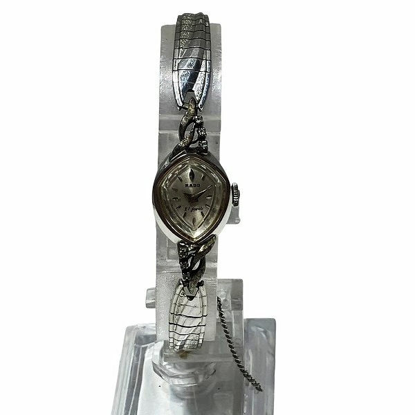 ラドー 21ジュエル 手巻き シルバー文字盤 時計 腕時計 レディース 【中古】