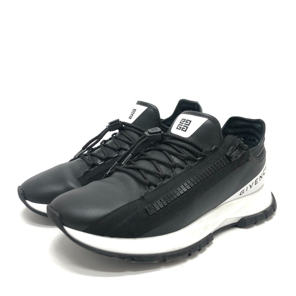 スニーカー BH00AFH1R５ スペクター ドローストリング ローカット レザー ブラック