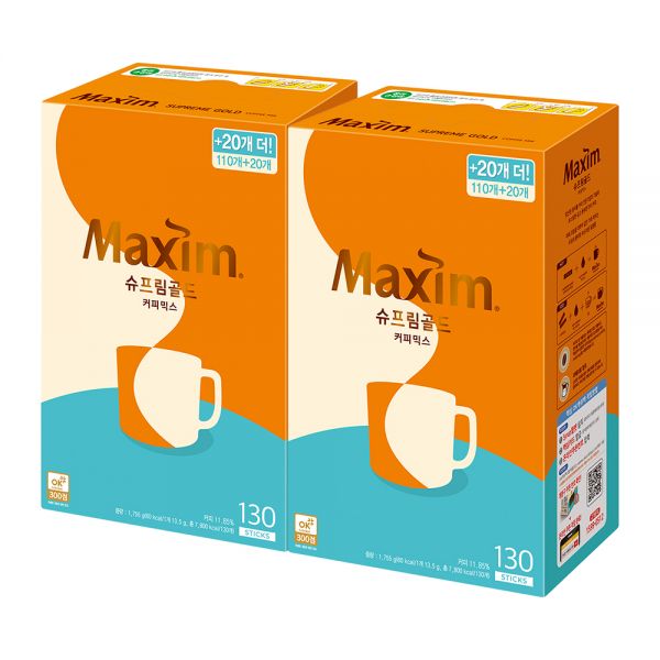 シュプリームゴールドコーヒーミックス 260T (130Tx2箱)/韓国コーヒー