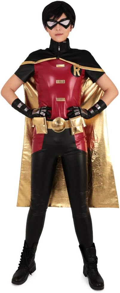 [Sky]メンズ グランドセフトオート 赤と黒 コスプレ衣装 ケープ付き