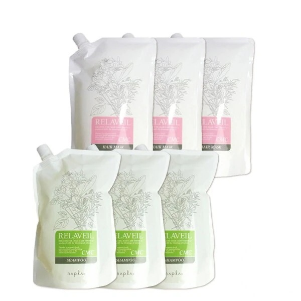 リラベール CMC シャンプー 1000mL 3個 + ヘアマスク 1000g 3個 詰め替え