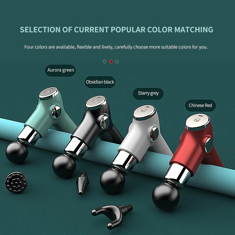 マッサージ器 振動付きミニ電動マッサージガン 筋肉痛緩和のためのリラックス デバイス 軽量 小型 フィットネス機器