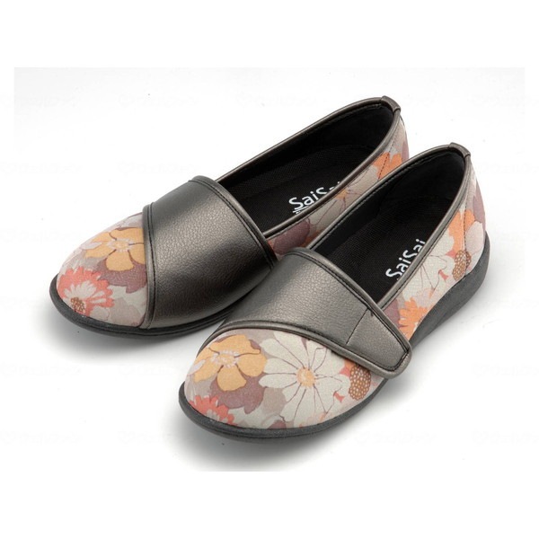 マリアンヌ SaiSai フラワープリント W940 フルールオレンジ 22.5 メーカー直送