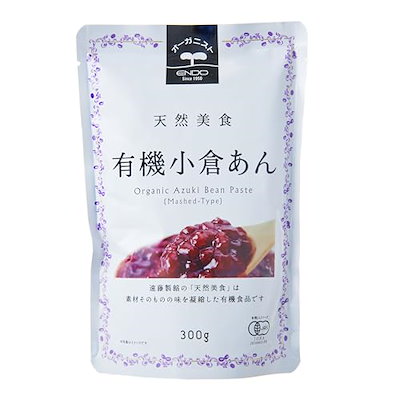 他サイト： 遠藤製餡 有機 小倉あん パウチ 300g×5個の商品画像