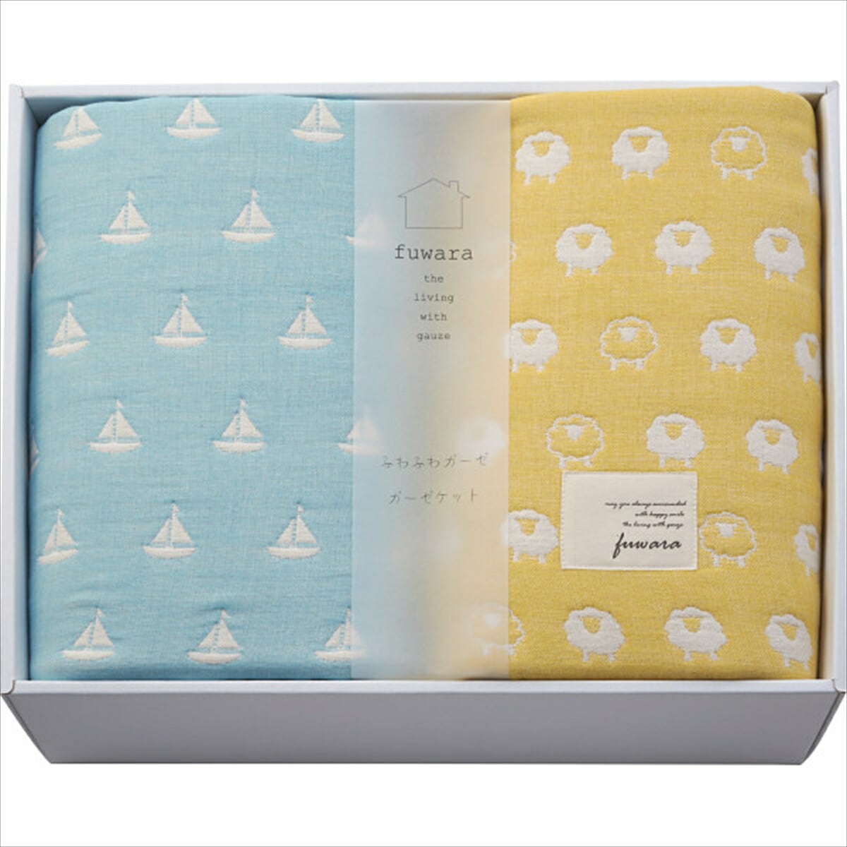 ふわら 六重織ガーゼケット2枚セット FWR1605 内祝い お返し タオルケット ケット 寝装品 寝具 ギフト 贈り物 詰め合わせ 布団 結婚祝い 出産祝い プレゼント