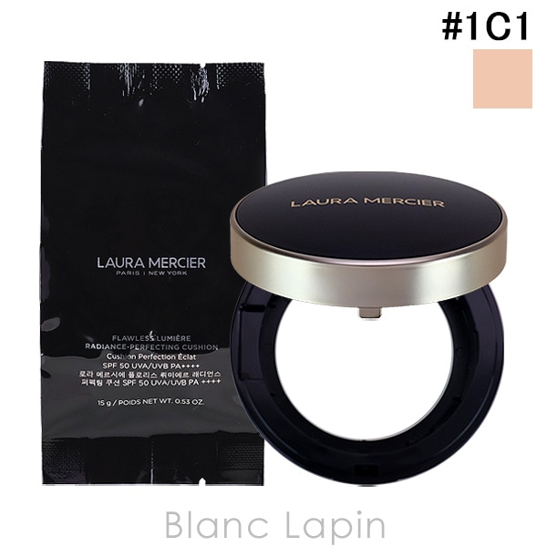 ローラメルシエ LAURA MERCIER フローレスルミエールラディアンスパーフェクティングクッション #1C1 SHELL 15g クッションファンデーション [173607]