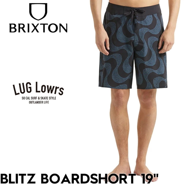 BRIXTON ブリクストン ボードショーツ メンズ サーフパンツ 水着 海パン ショートパンツ 19インチ ストレッチ 撥水 速乾 リラックスフィット BLITZ BOARDSHORT #05113