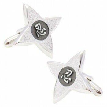 SWANK（スワンク） 手裏剣のカフス（ブラック） C0131