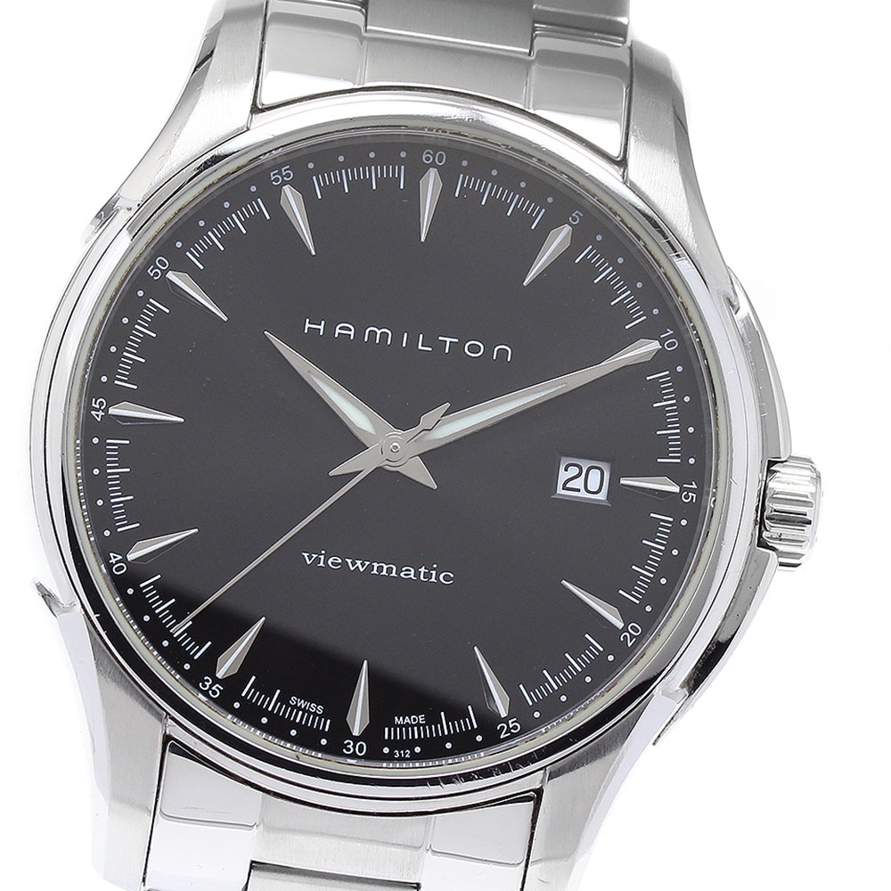 ハミルトン HAMILTON H326650 ジャズマスター ビューマチック デイト 自動巻き メンズ 保証書付き_884263【中古】