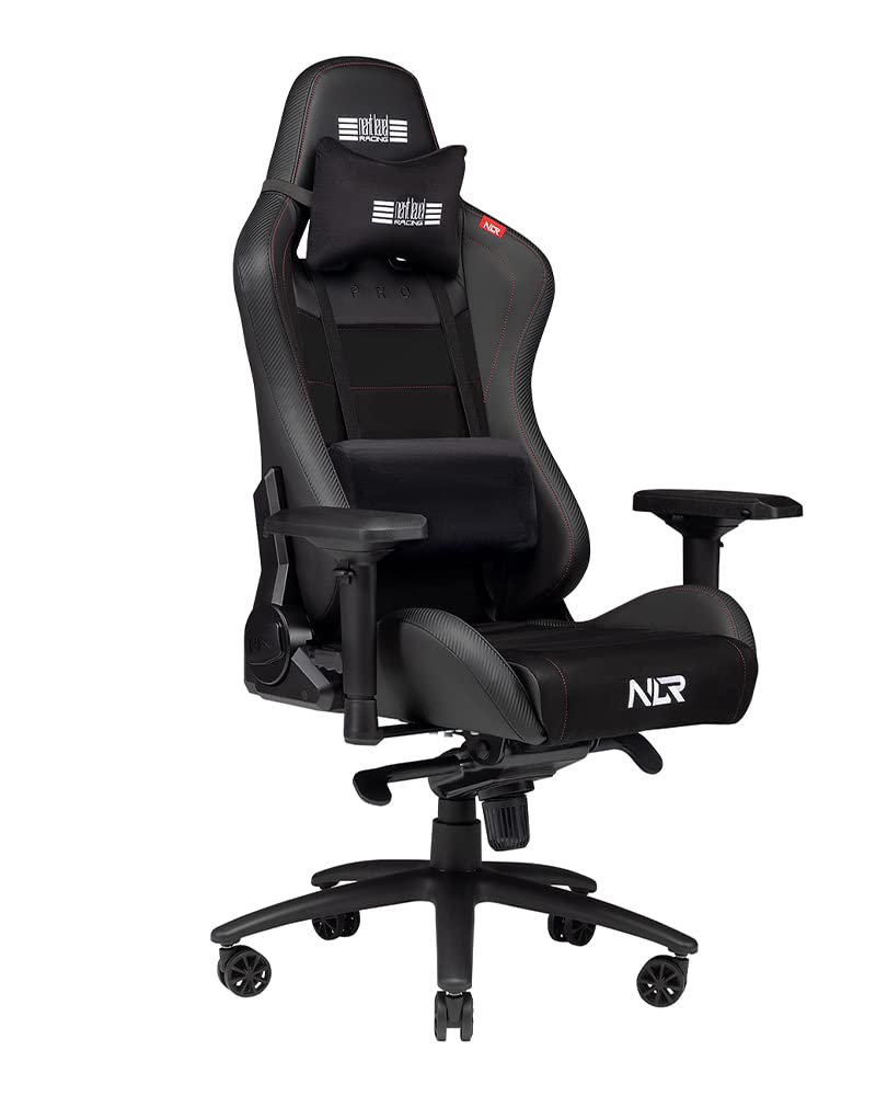 ゲーミングチェア PRO GAMING CHAIR LEATHER&SUEDE EDITION 4Dアームレスト PUレザー スエード生地 高耐久性 NLR-G003 【国内正規品 52201 31,460円