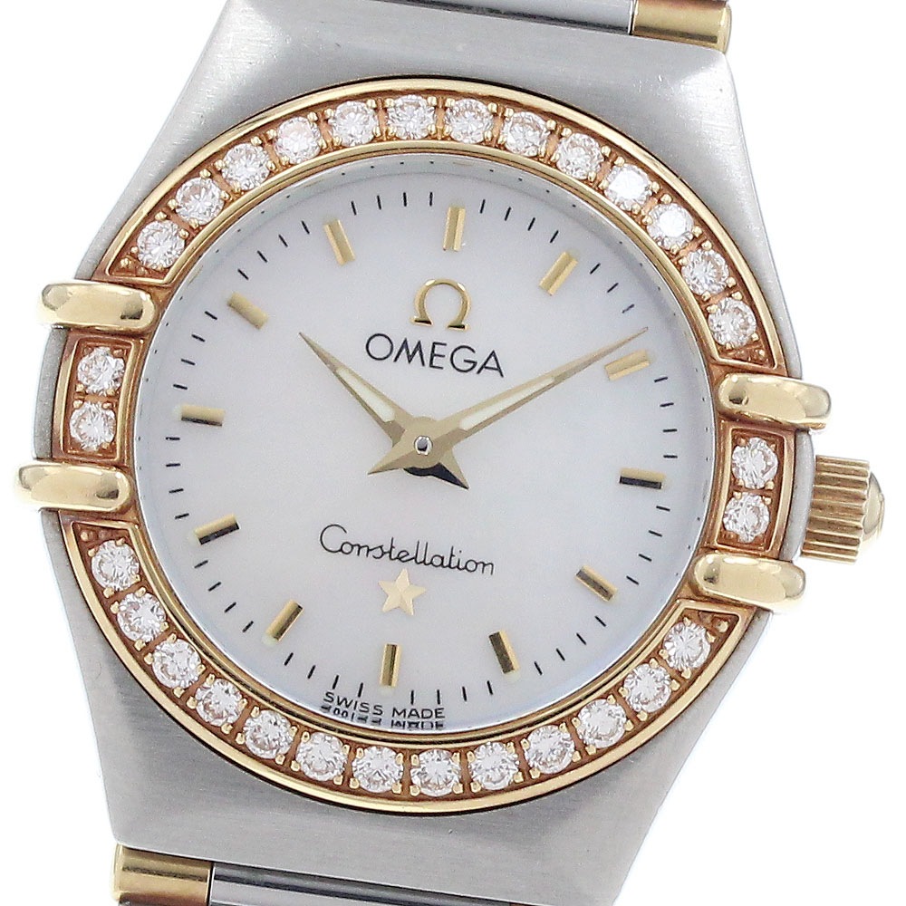 オメガ OMEGA 1367.70 コンステレーション ミニ ダイヤベゼル クォーツ レディース _932988【中古】