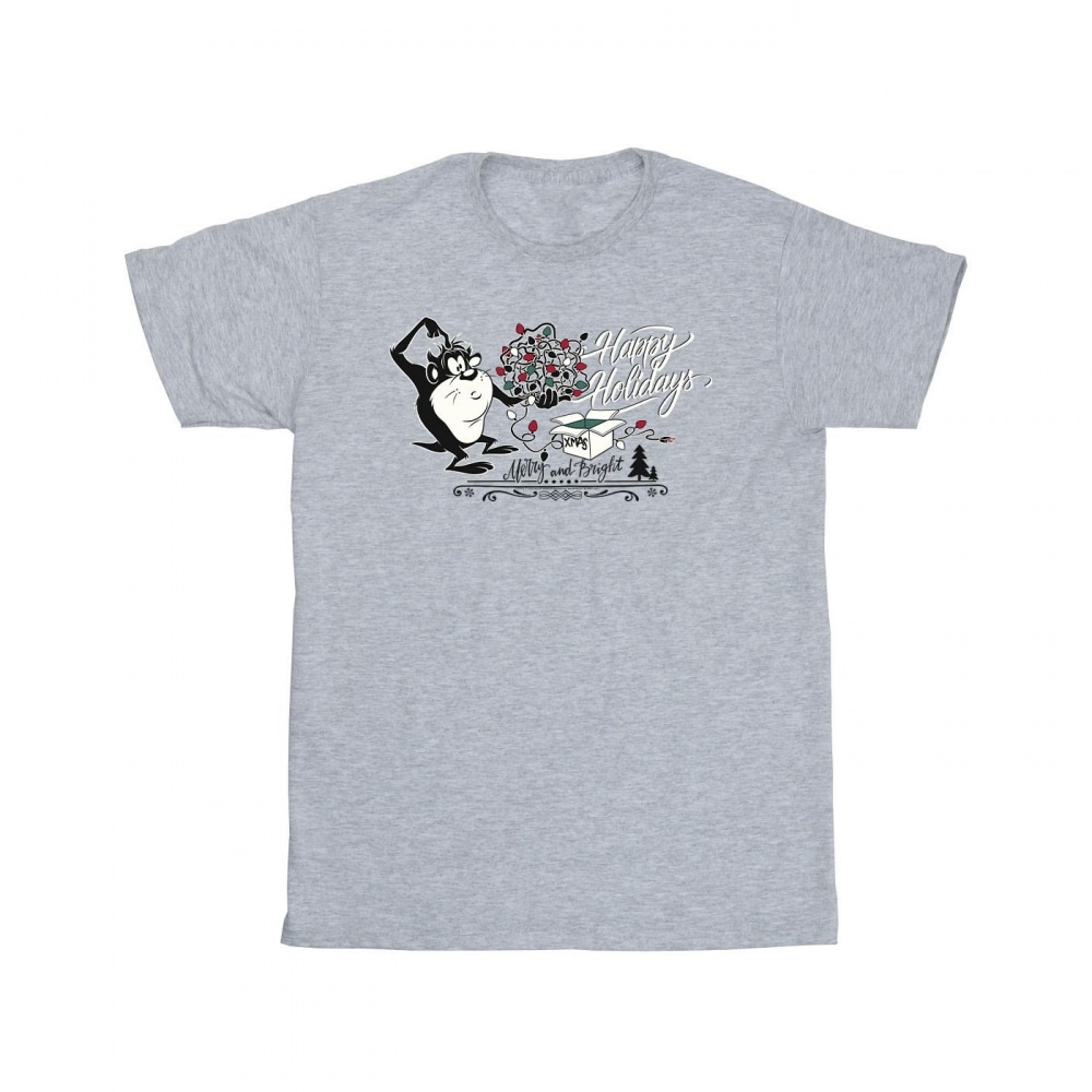 (英国より直送) ルーニーテューンズメンズハッピーホリデー Tシャツ