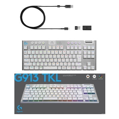 他サイト： 【新品】Logicool ロジクール ゲーミングキーボード タクタイル G913-TKL-TCWH ホワイトの商品画像