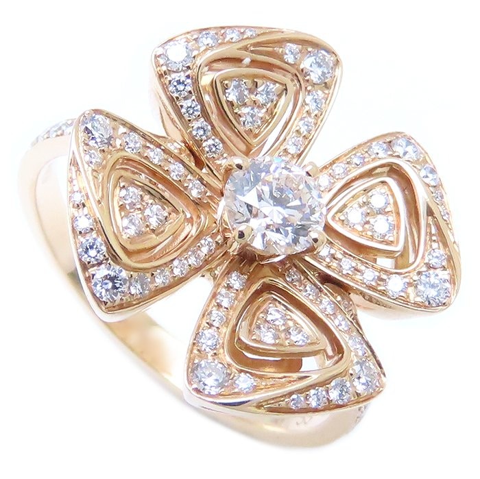 フィオレヴァー リング 指輪 ダイヤモンド #55 15号 K18PG ピンクゴールド/294137【中古】