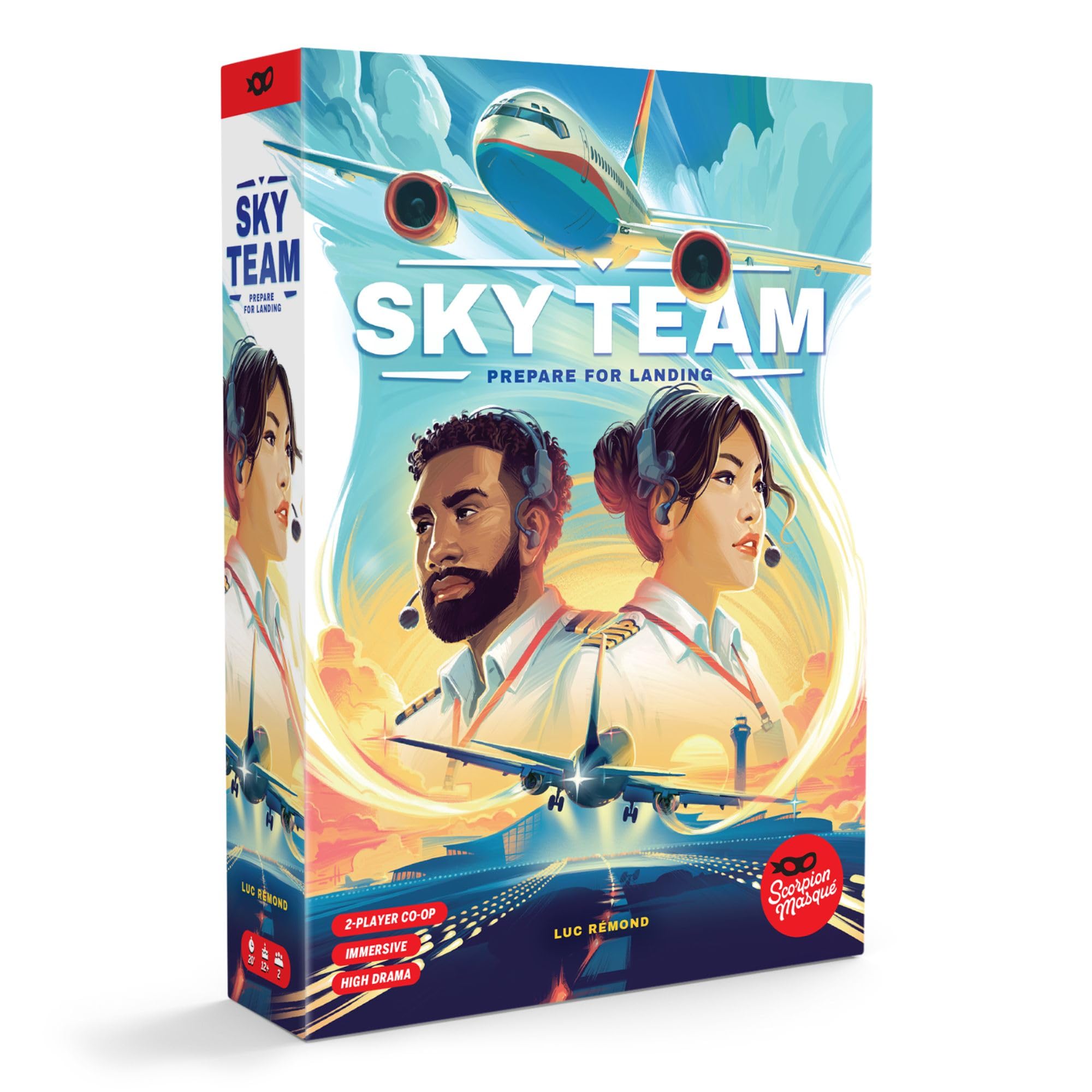 スコーピオン仮面スカイチーム 2024年ゲームオブザイヤーに投票済み ベスト2プレイヤーゲーム 一緒に飛行機を着陸させる 対象年齢14歳以上 20分