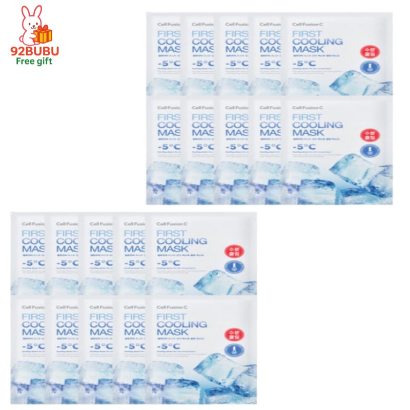【10+10冷感マスクパック 韓国人気】ファーストクーリングマスク20枚スキンケア/フェイスパック/シートマスク/ひんやり/毛穴/鎮静/ ハリ/シカパック/クーリングケア/クーリングマス/