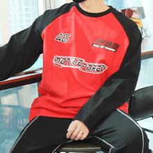 WML 10수 ドンブルラグラン配色長袖Tシャツ