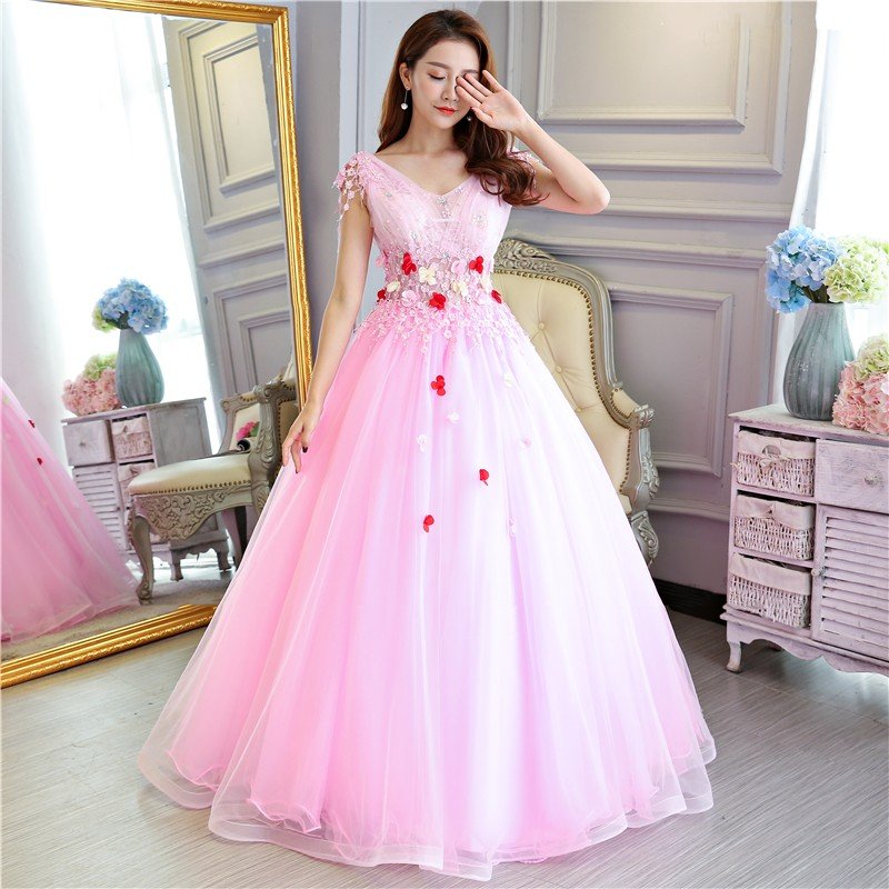 ウェディングドレス カラードレス ロングドレス ウェディングカラー　演奏会ドレス パープル系　声楽発表会に人気 ピンク