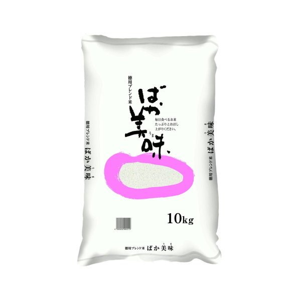 精米　ばか美味　Qoo10]　お徳用ブレンド米　10k