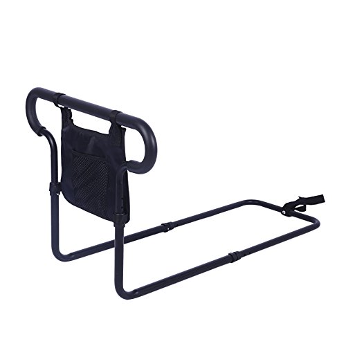 SUKONG ベッド用手すり 起き上がり手すり ハンドル高度レール長さ調節可 ベッドアーム 小物整理