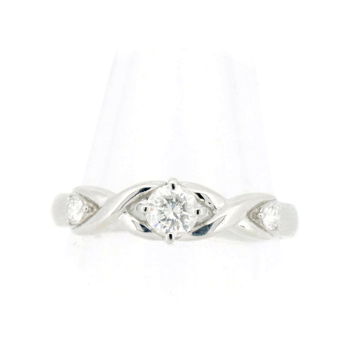 ダイヤモンド リング 指輪 0.20ct 0.06ct 8号 Pt1000(プラチナ) 質屋出品